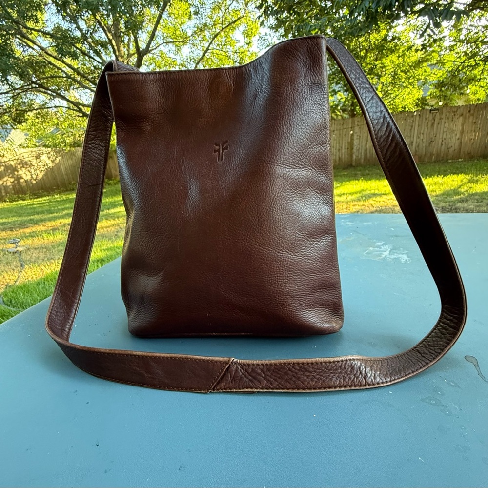 Frye Brown Leather Shoulder Bag